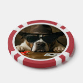 Country Western Cowboy Pitbull Poker Chips (Enkel)