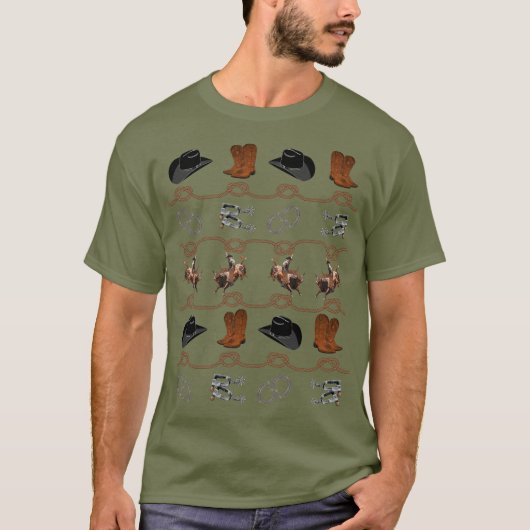 Country Western Cowboy T-shirt (Voorkant)