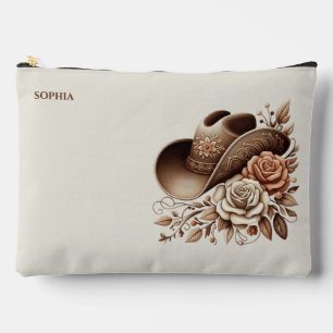 Country Western Cowgirl Hoed met Bloemen Etui