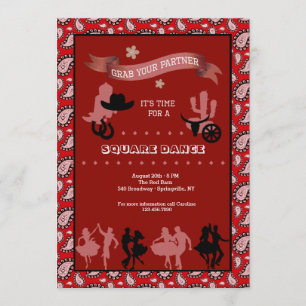 Country Western Dansers Uitnodiging