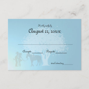 Country Western Fairy Tale Response RSVP Kaartje