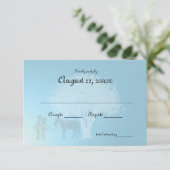 Country Western Fairy Tale Response RSVP Kaartje (Staand voorkant)