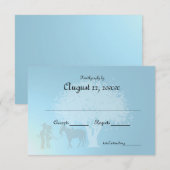 Country Western Fairy Tale Response RSVP Kaartje (Voorkant / Achterkant)