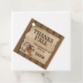 Country Western Gezocht Cowboy Verjaardagsplein Bedankjes Labels (In situ)