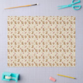 Country Western Hand-Drawn Patroon Tissuepapier (Craft)