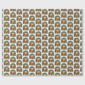 Country Western Kerstlaarzen Cadeaupapier (Vlak)