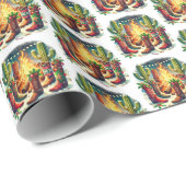 Country Western Kerstlaarzen Cadeaupapier (Rol Hoek)