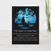 Country Western Kerstmagie Cowgirl Kaart (Voorkant)