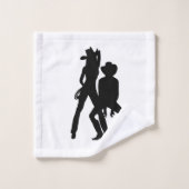 Country Western Line Dance Misgelopen Bad Handdoek (Wasdoekje)