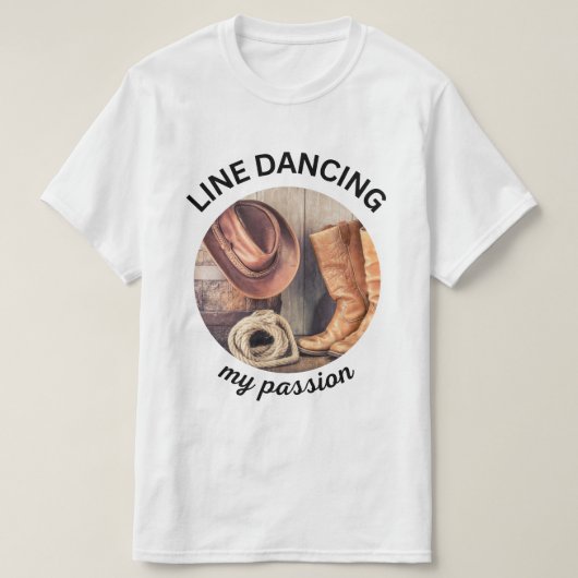 Country Western Line Dancing T-shirt (Design voorkant)