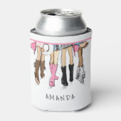 Country Western Mode Aangepaste Cowboylaarzen Blikjeskoeler (Blikje Voorkant)