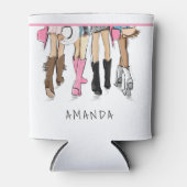 Country Western Mode Aangepaste Cowboylaarzen Blikjeskoeler (Voorkant)