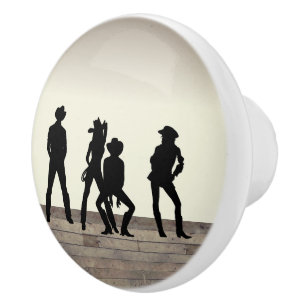 Country Western Plezier Keramische Knop