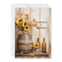 Country Western Zonnebloemen Whisky Vat