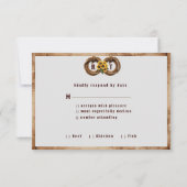 Country Western Zonnebloemen Whisky Vat RSVP Kaartje (Achterkant)