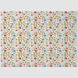 Country Wildflowers  Bloemen Rustiek Kleurrijk Tissuepapier