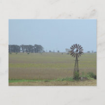 Country Windmill postcard