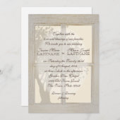  Country Window Lijst bruiloft Kaart (Voorkant / Achterkant)