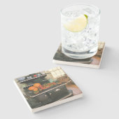 Country Wood Cookstove Stenen Onderzetter (Zijkant)