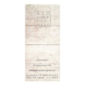 Country Wood Grunge Antiek Menu Prijslijst (Achterkant)