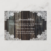 Country Wood Lace Wedding Hotel Accommodatie Kaart (Voorkant)