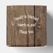 Country Wood Lights Ball Jar Favor Box Bedankdoosjes (Bovenkant)