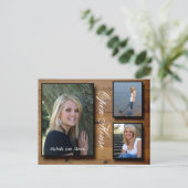 Country Wood Open House Uitnodiging Briefkaart (Staand voorkant)