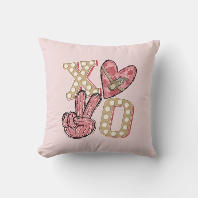 Country XOXO - Wild West Love Kussen (Voorkant)