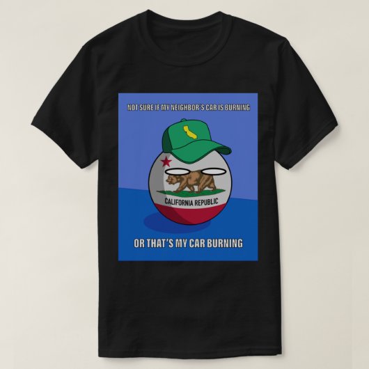 Countryball Dubious California T-shirt (Design voorkant)