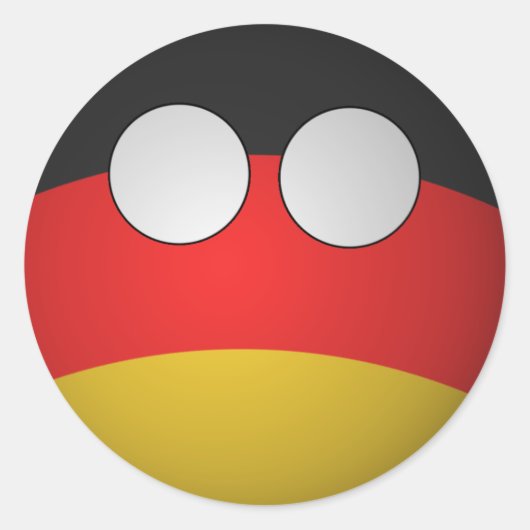 CountryBall Germany Sticker (Voorkant)