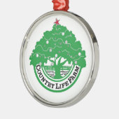 CountryLifeFarm xmas boom Metalen Ornament (Links)