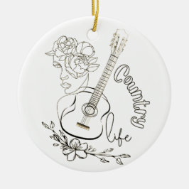 Countrymuziek Keramisch Ornament