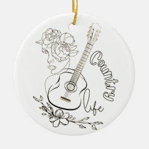 Countrymuziek Keramisch Ornament