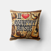 Countrymuziek. Kussen (Achterkant)