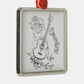 Countrymuziek Metalen Ornament (Rechts)