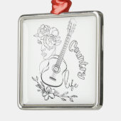 Countrymuziek Metalen Ornament (Links)