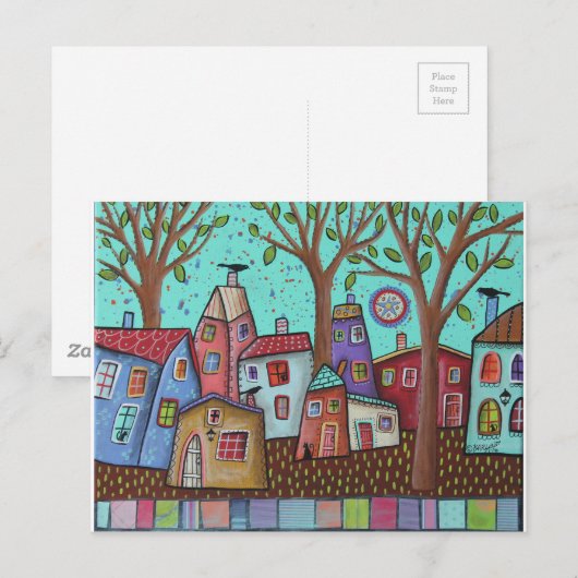 CountryNeighbors Briefkaart (Voorkant / Achterkant)