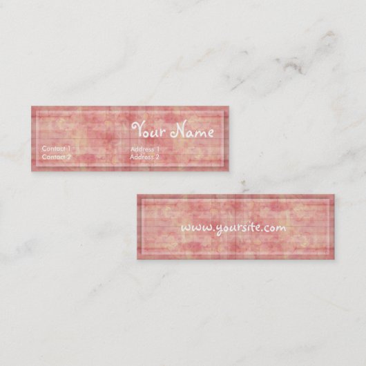 CountryRoze profielkaart Mini Visitekaartje (Voorkant / Achterkant)