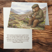 Countryside Carving Bear Traditional Father's Day Kaart
