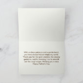 Countryside Carving Bear Traditional Father's Day Kaart (Binnen)