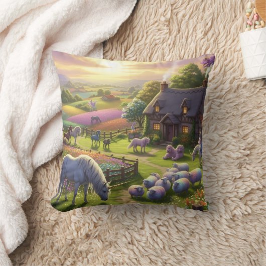 Countryside design cushion kussen (Deken)