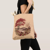 Countryside in the Autumn Quilling effect design Tote Bag (Dichtbij)