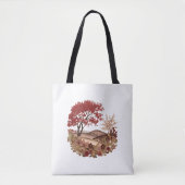 Countryside in the Autumn Quilling effect design Tote Bag (Voorkant)