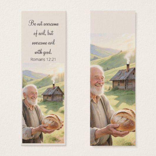 Countryside landscape bookmark motivating Bible Mini Visitekaartjes (Voorkant /achterkant)
