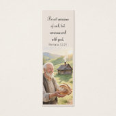 Countryside landscape bookmark motivating Bible Mini Visitekaartjes (Voorkant)