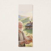 Countryside landscape bookmark motivating Bible Mini Visitekaartjes (Achterkant)