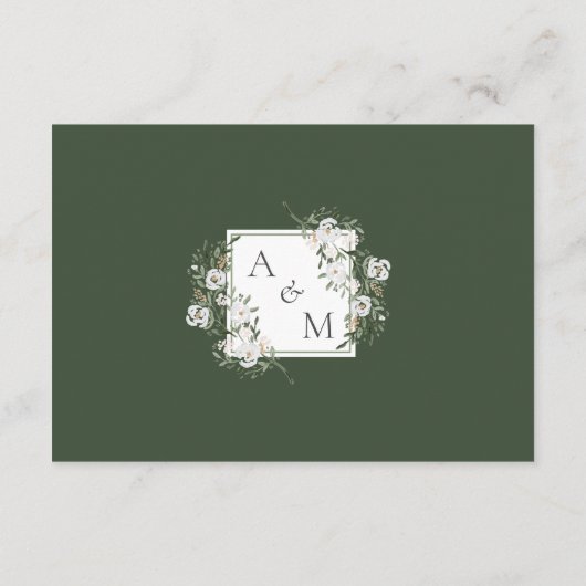 Countryside Manor Wedding RSVP Informatiekaartje (Achterkant)