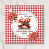 Countryside Picknick Gingham Bruidsmeisje Feestje  Bedankjes Labels (Voorkant)