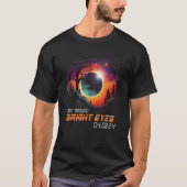 Countryside Total Solar Eclipse 2024 Turn Around B T-shirt (Voorkant)