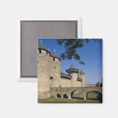 Counts Castle, Carcassonne, Aude, Languedoc Magneet (Voorkant / Achterkant)